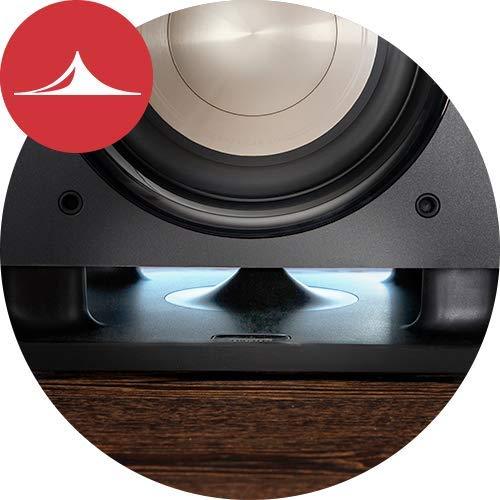 Polk Audio HTS 10 Powered Subwoofer with Power Port Technology | 10” Woofer, up to 200W Amp | For the Ultimate Home Theater Experience | Modern Sub that Fits in any Setting | Washed Black Walnut