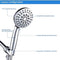 VOLUEX Handheld Shower Head with Hose - High Pressure 6 Setting Spray 4.3" Face Hand Held Adjustable Bracket Detachable Removable Water Saving Rainfall Showerheads