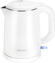 Load image into Gallery viewer, Secura Stainless Steel Double Wall Electric Kettle Water Heater for Tea Coffee w/Auto Shut-Off and Boil-Dry Protection, 1.0L (Black)
