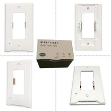 Load image into Gallery viewer, 4Pack LED Night Light Outlet Cover Plate-No Wires Or Batteries,Light Sensor Auto-On LED Guidelight,Install In a Snap,Outlet Wall Plate With 0.3W High Brightness Night Light (White,Duplex)
