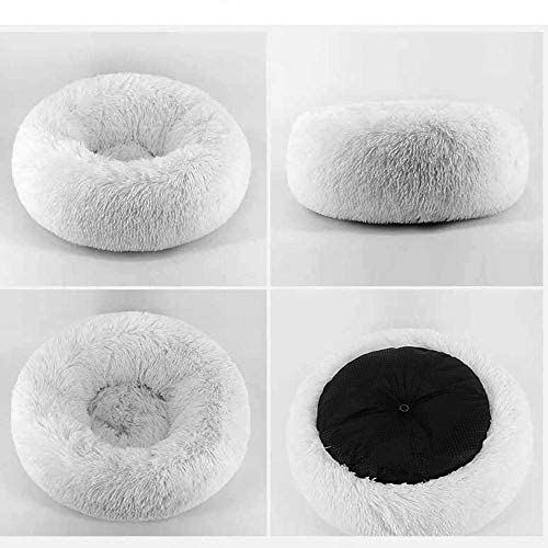 Nest 9 Warm Soft Pet Calming Bed, Plush Round Cute Nest Comfortable Sleeping for Puppy Dog Kitty Cat