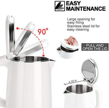 Load image into Gallery viewer, Secura Stainless Steel Double Wall Electric Kettle Water Heater for Tea Coffee w/Auto Shut-Off and Boil-Dry Protection, 1.0L (Black)
