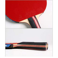 Load image into Gallery viewer, SSHHI Offensive Table Tennis Paddle,7 Layers of Wood,Ping Pong Racket Set,Can be Used by Beginners and Above, Strong/As Shown/Long Handle
