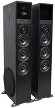 Load image into Gallery viewer, Rockville TM150B Black Home Theater System Tower Speakers 10&quot; Sub/Blueooth/USB
