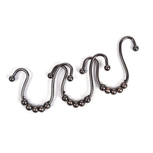 Load image into Gallery viewer, Moldiy Bathroom Shower Curtain Hooks Novelty Shower Double Glide Shower Rings, Set of 12
