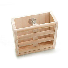 Load image into Gallery viewer, Small Animals Cage Accessories- Rabbit Hay Feeder Rack,Natural Wooden Hay Manger, Hamster Gerbil Rat Lookout Platform Sport Play Exercise Toy
