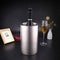 Jolitac Wine Chiller Bucket, Stainless Steel Double Wall Wine Cooler Bucket, Keeps Cold for Hours Wine Bottle Cooler Chiller Insulated Champagne Beer Ice Bucket (1 PC)