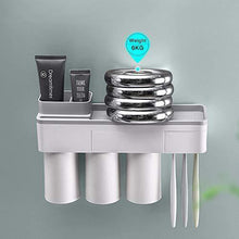 Load image into Gallery viewer, 6 Piece Bathroom Accessories Set,Plastic Bath Ensemble Bath Set Lotion Bottles, Toothbrush Holder, Tooth Mug, Soap Dish, Toilet Brush, Trash Can (white)
