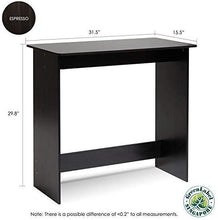 Load image into Gallery viewer, FURINNO Simplistic Study Table, Espresso
