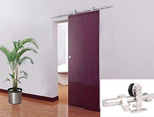 Load image into Gallery viewer, TMS WoodenSlidingDoor-Hardware Modern Interior Sliding Barn Wooden Door Hardware Track Set, Stainless Steel
