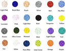 Gemybeads Glass Seed Beads, Small Pony Beads Assorted Kit with Organizer Box for Jewelry Making, Beading, Crafting (Round 3X2mm 8/0, 24 Assorted Multicolor Set)