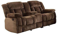 Load image into Gallery viewer, Homelegance Laurelton 90&quot; Microfiber Double Reclining Sofa, Chocolate Brown
