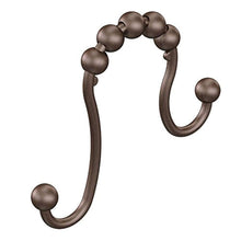Load image into Gallery viewer, Moldiy Bathroom Shower Curtain Hooks Novelty Shower Double Glide Shower Rings, Set of 12
