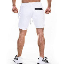 Load image into Gallery viewer, EVERWORTH Men&#39;s 2-in-1 Bodybuilding Workout Shorts Lightweight Gym Training Short Running Athletic Jogger with Zipper Pockets
