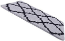 Office Marshal 2 Piece Bath Rug Set Non Slip Bathroom Shower Rug and U-Shaped Toilet Contour Mat Washable(20" x 32"+20"x 16.5"),Blue