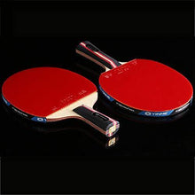 Load image into Gallery viewer, SSHHI Offensive Table Tennis Paddle,7 Layers of Wood,Ping Pong Racket Set,Can be Used by Beginners and Above, Strong/As Shown/Long Handle
