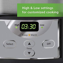 Load image into Gallery viewer, Crockpot Oval Manual Slow Cooker, 8 quart, Stainless Steel (SCV800-S)

