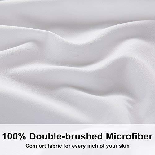 EMONIA Twin XL Sheets Set - 4 Pieces Bed Sheets-Microfiber Super Soft 1800 Series Deep Pocket Fitted Sheets-Wrinkle and Fade Resistant (Green, Twin XL)