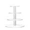 TWING 4 Tier Round Acrylic Cupcake Display Stand,Weeding Party Dessert Stand Tree Tower -Clear Display Holder Tree