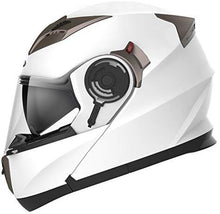 Load image into Gallery viewer, YEMA Helmet Unisex-Adult Motorcycle Racing Modular DOT Street Helmet (White, S)
