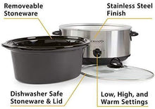 Load image into Gallery viewer, Crockpot Oval Manual Slow Cooker, 8 quart, Stainless Steel (SCV800-S)
