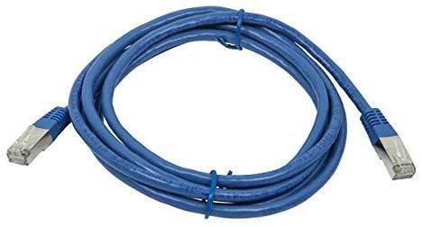 Monoprice ZerobootCat6A Ethernet Patch Cable - Network Internet Cord - Zeroboot RJ45, Stranded, 550Mhz, STP, Pure Bare Copper Wire, 10G, 26AWG, 14ft, Blue