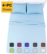 Load image into Gallery viewer, EMONIA Twin XL Sheets Set - 4 Pieces Bed Sheets-Microfiber Super Soft 1800 Series Deep Pocket Fitted Sheets-Wrinkle and Fade Resistant (Green, Twin XL)
