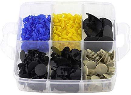 UTSAUTO 620Pcs Car Retainer Clips & Plastic Fasteners Kit Fender Rivet Clips 16 Most Popular Sizes Auto Push Pin Rivets Set for Toyota GM Ford Honda Acura Chrysler