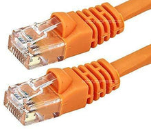 Load image into Gallery viewer, Monoprice 50FT 24AWG Cat6 500MHz Crossover Ethernet Bare Copper Network Cable - Orange
