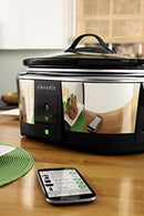 Crock-Pot Wemo Smart Wifi-Enabled Slow Cooker, 6-Quart, Stainless Steel