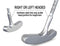 Acstar Two Way Junior Golf Putter Kids Putter Both Left and Right Handed Easily Use 3 Sizes for Ages 3-5 6-8 9-12