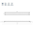 NICREW ClassicLED Aquarium Light, Fish Tank Light with Extendable Brackets, White and Blue LEDs