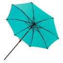 C-Hopetree 11' Patio Outdoor Market Umbrella with Crank Winder, Fiberglass Rib Tips, Push Button Tilt, Aqua Blue