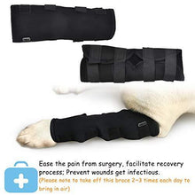 Load image into Gallery viewer, SEISSO Dog Brace for Canine Leg Wound Care, Band Healing Recovery, Sprains Helps with Loss of Stability Caused by Arthritis, Dog Rear Leg Braces
