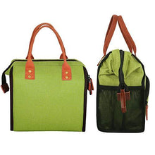 Load image into Gallery viewer, Lunch Bag, KOMUEE Insulated Lunch Box Wide-Open Lunch Tote Bag Large Drinks Holder Durable Nylon Thermal Snacks Organizer for Women Men Adults College Work Picnic Hiking Beach Fishing (green)
