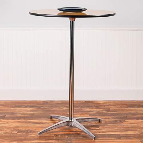 Flash Furniture 30'' Round Wood Cocktail Table with 30'' and 42'' Columns