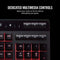 Corsair K55 RGB Gaming Keyboard - Quiet & Satisfying LED Backlit Keys - Media Controls - Wrist Rest Included – Onboard Macro Recording