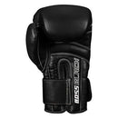 Title Boxing Boss Black Leather Bag Gloves