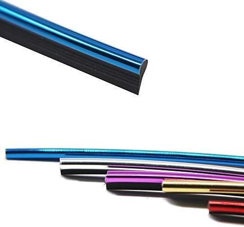 YIJINSHENG Car Interior DIY Automobile Motor Exterior Decoration Moulding Trim Strip line Sticker Insert Type Air Outlet Dashboard Decoration 3D Strip 8 Meters Car Styling Molding(Silver)