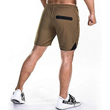 Load image into Gallery viewer, EVERWORTH Men&#39;s 2-in-1 Bodybuilding Workout Shorts Lightweight Gym Training Short Running Athletic Jogger with Zipper Pockets
