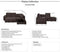 Homelegance Platina 103" Sectional Sofa with Pull Out Bed and Ottoman, Chocolate Fabric