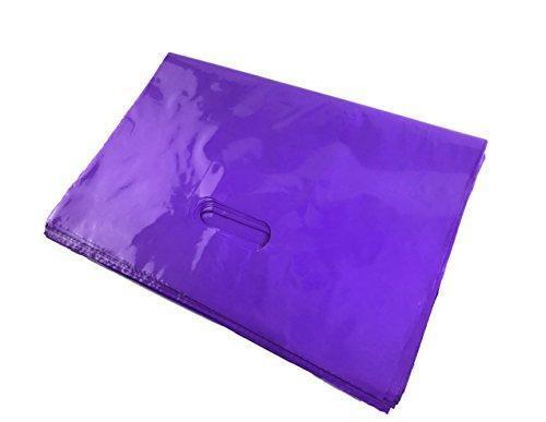 100 Extra Durable 2.5mil 12x15 Clear Merchandise bags Die Cut Handle-Semi-Glossy finish-Anti-Stretch. For Retail store plastic bags, Party favors, Handouts and more by Best Choice (Clear)