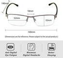 Cyxus Blue Light Blocking Computer Glasses [Better Sleep] Anti Digital Eye Strain Headache Video Eyewear (Blue Browline Frame)