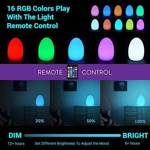 LED Light Ball LOFTEK: 8-inch RGB Dimmable Globe Mood Lamp with Remote Control, 16 Colors Changing Floating Pool Lights, 5V USB Fast Charging, IP68 Waterproof Orbs,Perfect for Nursery or Decor Use