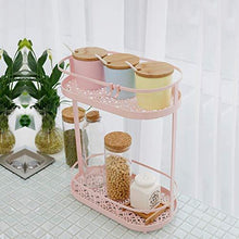 Load image into Gallery viewer, ZGXY 2 Tier Food Storage Container for Cabinet, Pantry, Refrigerator, Countertop Organizer for Spices, Condiments, Baking Supplies-Pink
