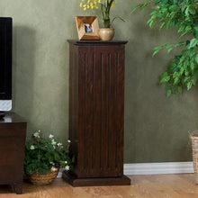Load image into Gallery viewer, Southern Enterprises Media Storage Pedestal - Cherry

