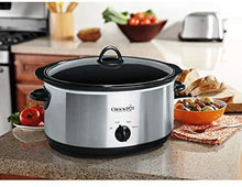 Load image into Gallery viewer, Crockpot Oval Manual Slow Cooker, 8 quart, Stainless Steel (SCV800-S)
