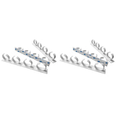 Evelots Spice Gripper Clip Strips-Cabinet Door-Hold 24 Bottles-Set of 6 Strips
