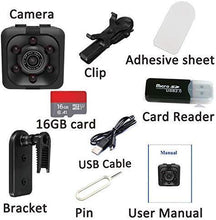 Load image into Gallery viewer, Mini Hidden Spy Camera Portable Small 1080P Wireless Cam with Night Vision and Motion Detection for Nanny/Housekeeper, Security Sports Camera (Black（with 32GB Card）)

