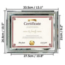 Amazing Roo 2 Pack 8.5x11 Picture Frames Tabletop Display 8.5 by 11 Inch Document Certificates Diploma Glass Photo Frame